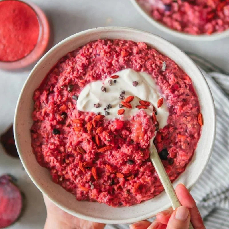 Zero Waste Beetroot–Orange Porridge and Juice